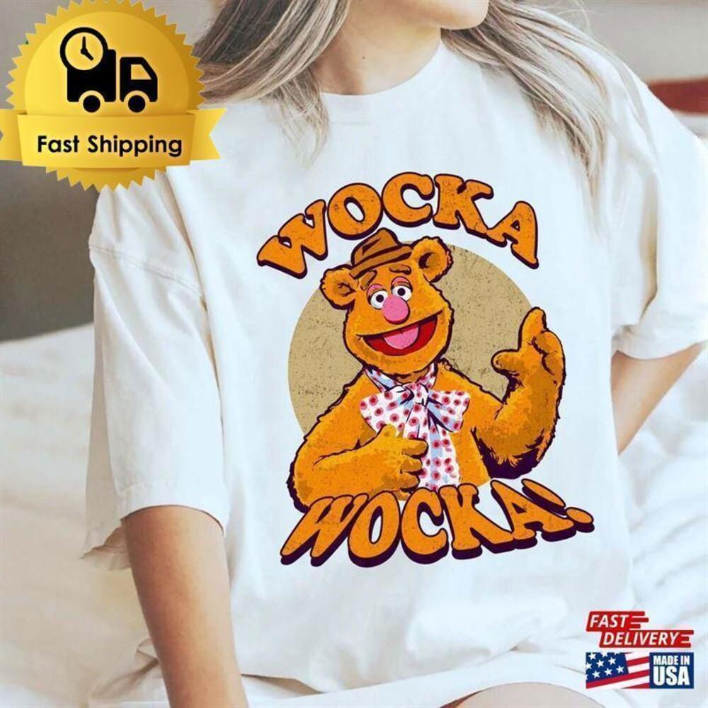 Retro The Muppets Wocka Bear Fozzie Classic 80s Movie Fan T-Shirt
